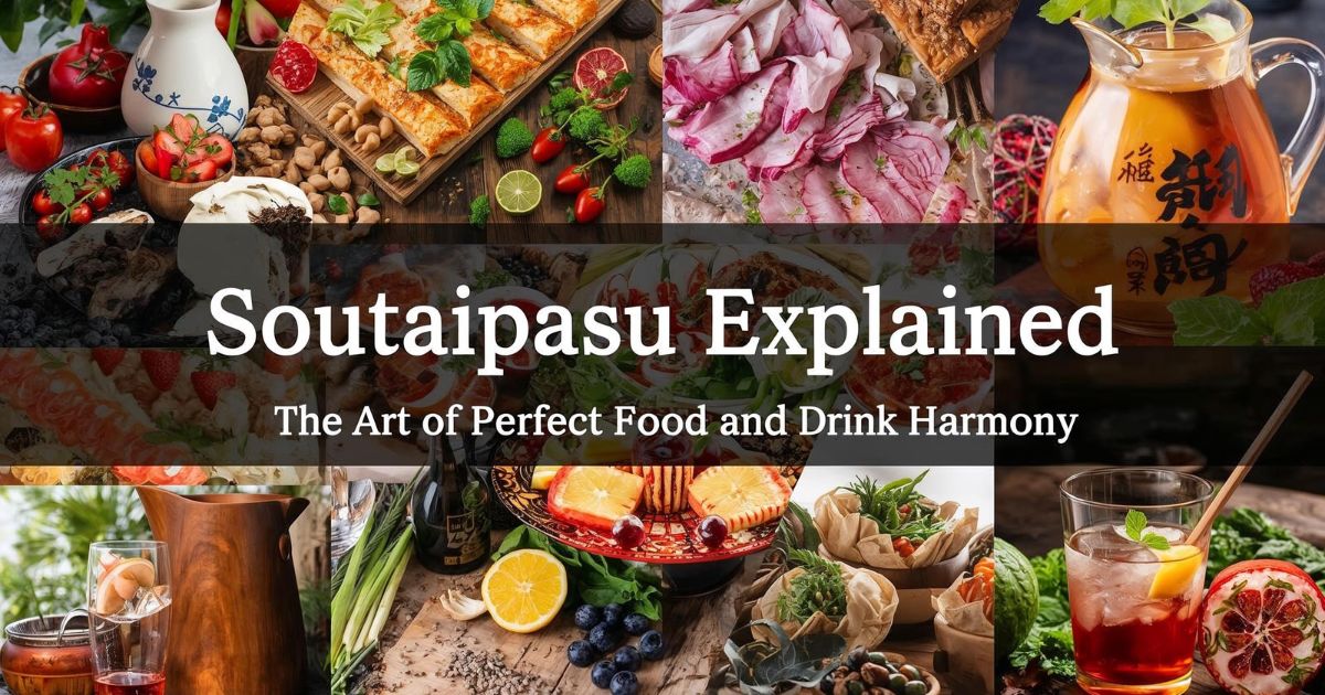 Art of Soutaipasu showing perfect beverage and meal harmony