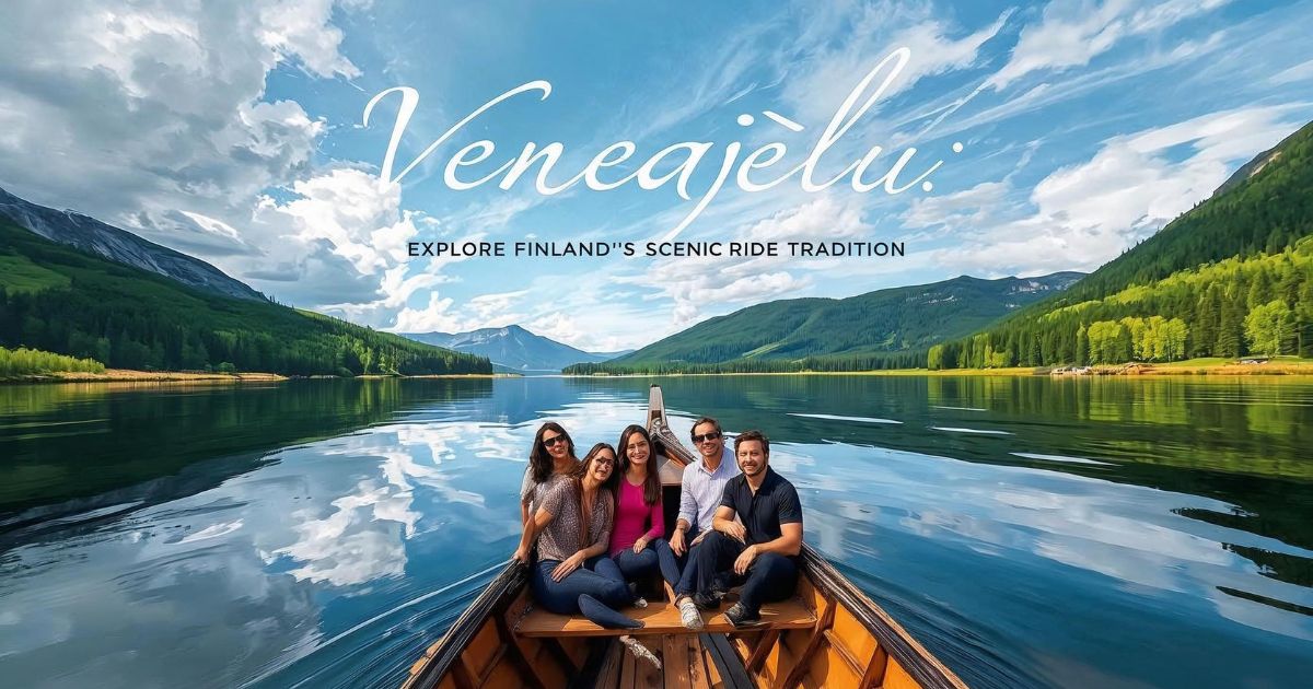 Scenic Veneajelu boat ride on Finland’s peaceful lakes surrounded by lush forests and the beautiful Finnish archipelago