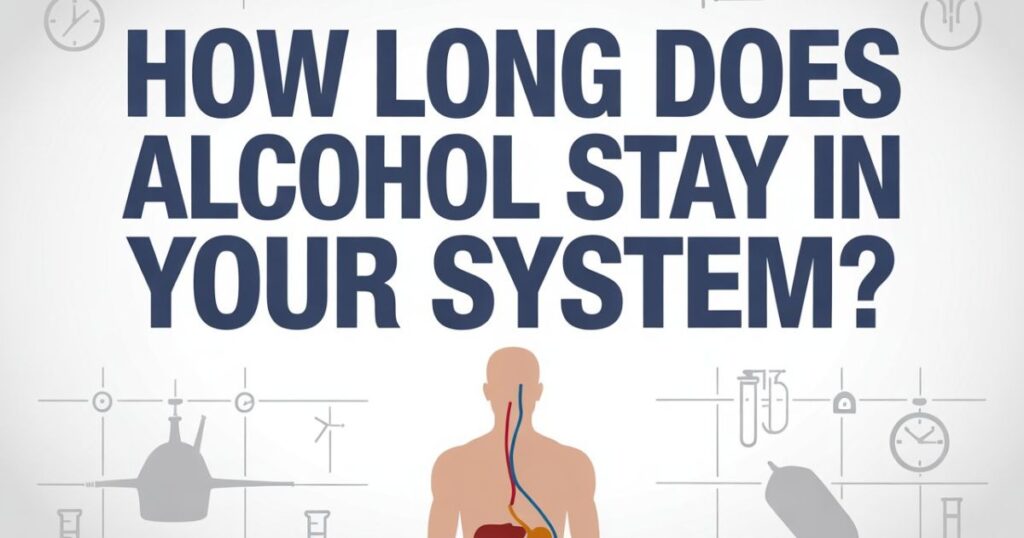 Graphic showing alcohol processing and system timelines