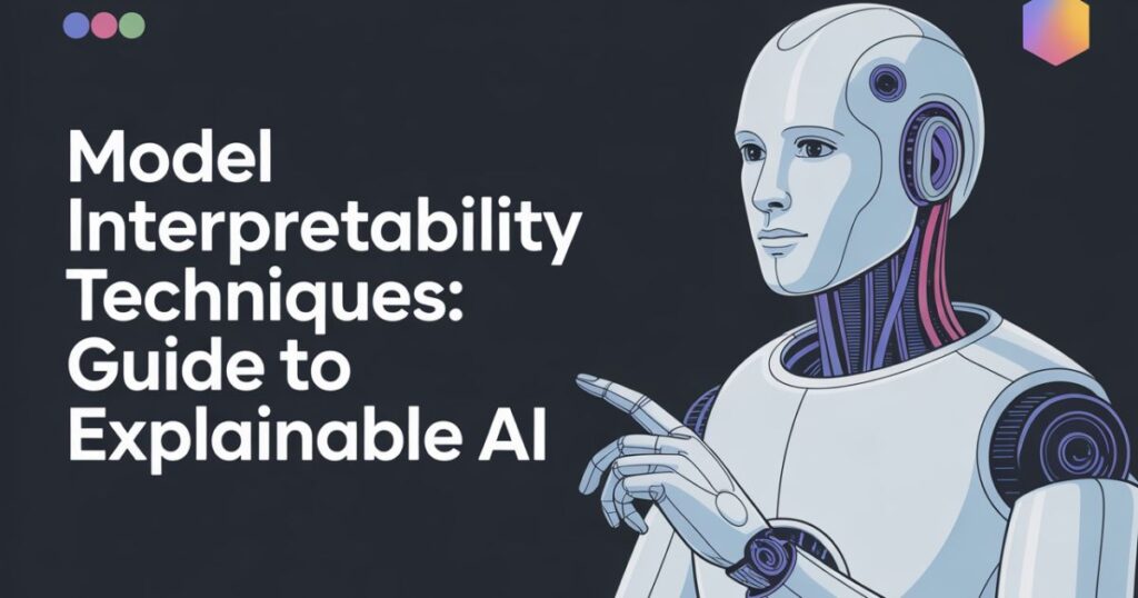 Illustration of model interpretability techniques for explainable AI, showing feature analysis and transparent machine learning models.