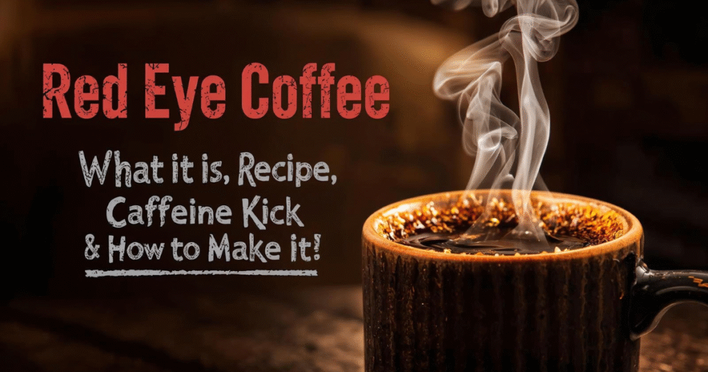 Cup of Red Eye Coffee with espresso shot showing its rich color and strong caffeine brew