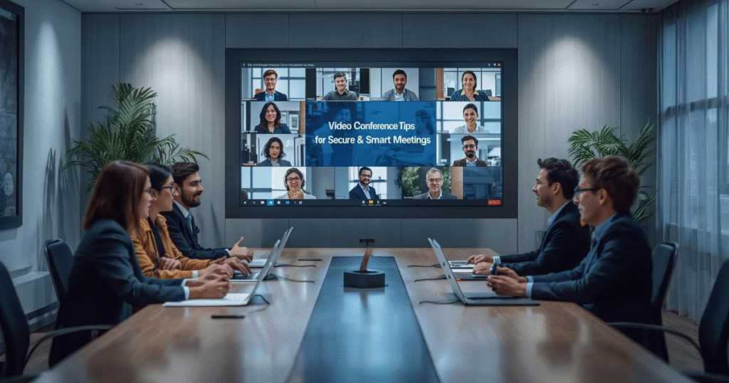 Video conference tips for secure and smart virtual meetings with remote teams