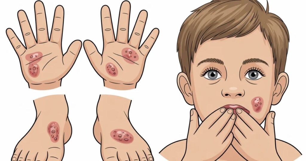 early signs hand foot and mouth day by day