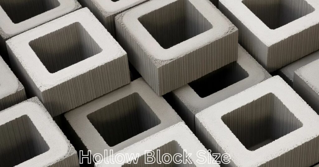 hollow-block-size hollow block size