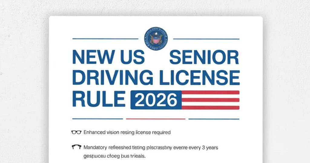 new us senior driving license rule